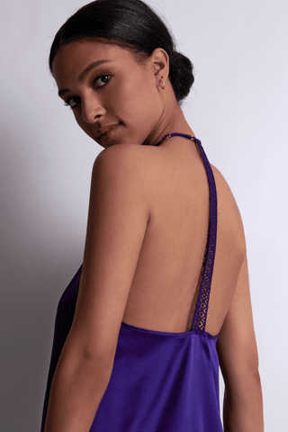 Aubade Silk Desire Nightie Ultraviolet