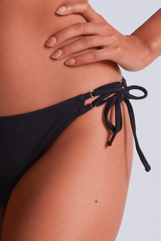 Aubade Summer Glow Mini-Coeur Bikini Bottom Black Sand