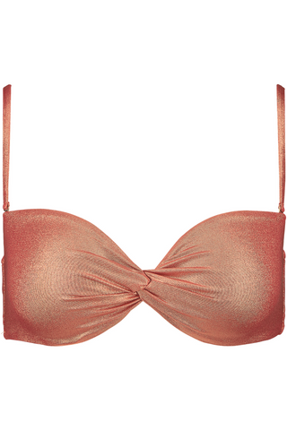 Aubade Sunlight Glow Moulded Bandeau Bikini Top Cuivre