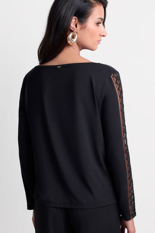 Aubade Sweet Obsession Long Sleeve Top Black