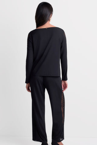Aubade Sweet Obsession Long Sleeve Top Black