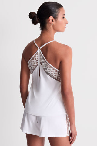 Aubade Ivory Modal Shorts with Embroidery Sweet Obsession