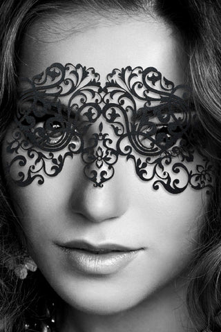 Bijoux Indiscrets Dalila Vinyl Mask Black