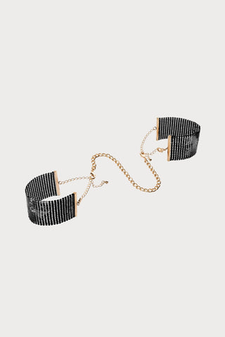 Désir Métallique Metallic Mesh Cuffs Black