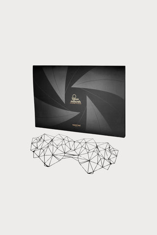 Bijoux Indiscrets Kristine Geometric Vinyl Mask Black