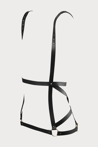 Maze Vegan Leather Arrow Harness Dress