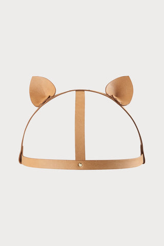 Maze Vegan Leather Cat Ear Head Harness