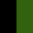 black with green trees