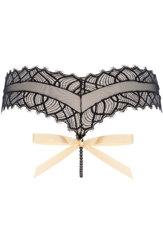 Bettie Page by Bracli Black Lace Panty | Black Lingerie