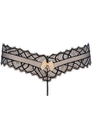 Bettie Page by Bracli Black Lace Panty | Black Lingerie