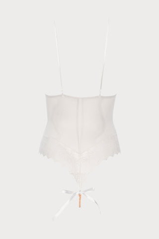 Geneva Pearl Lace Bodysuit Ivory