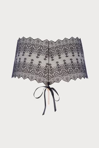 Geneva Pearl Lace Panty Black