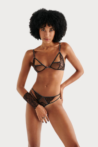 Bracli Manhattan Panty Black with Daisy Pearl Finish