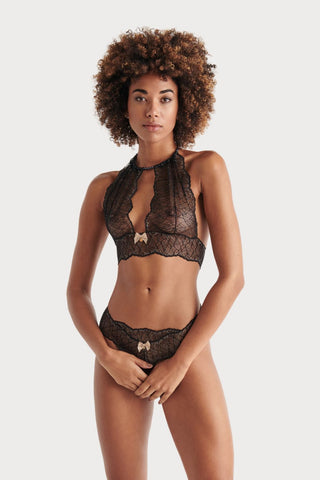 Bracli Sydney Dark Single Pearl Thong Black