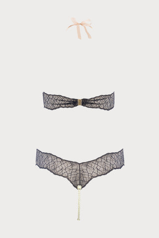 Sydney Daisy Double Pearl Body in Black