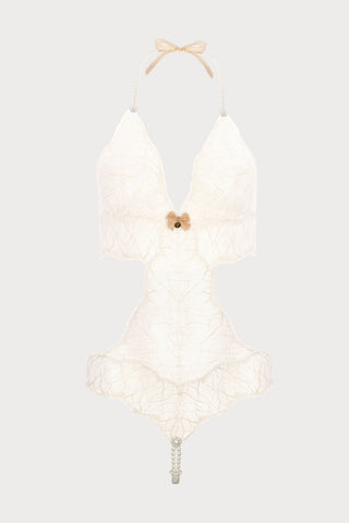 Sydney Daisy Double Pearl Body in Ivory