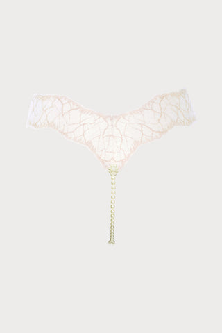 Sydney Daisy Double Pearl Thong Ivory