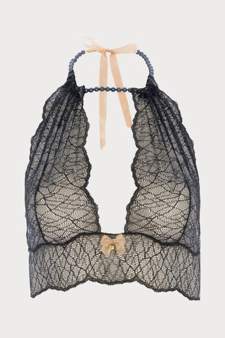 Sydney Dark Pearl Bralette Black