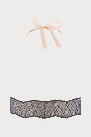 Sydney Pearl Bralette Black