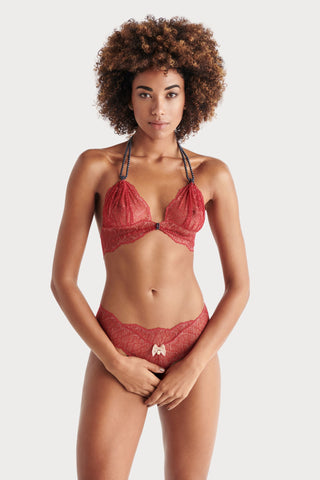 Bracli Sydney Dark Single Pearl Thong Red