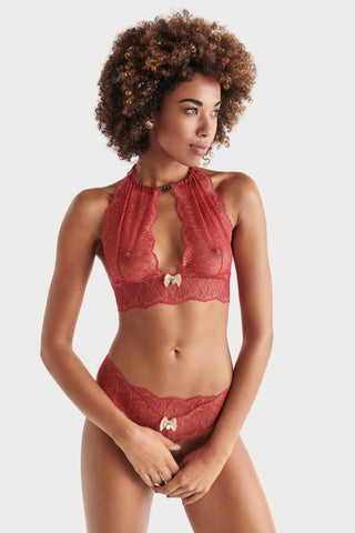 Bracli Daisy Sydney Dark Single Pearl Thong Red