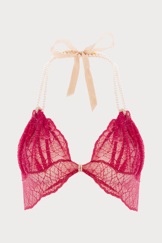 Sydney Pearl Bra Red