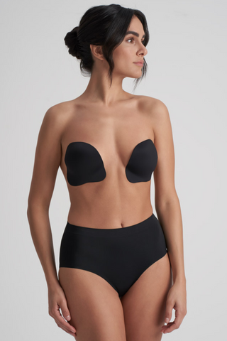 Bye Bra Push-Up Adhesive Cups Black