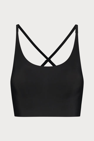 Black Round Neck Bra