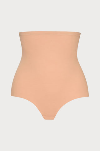 Sculpting High Waist Thong Honey