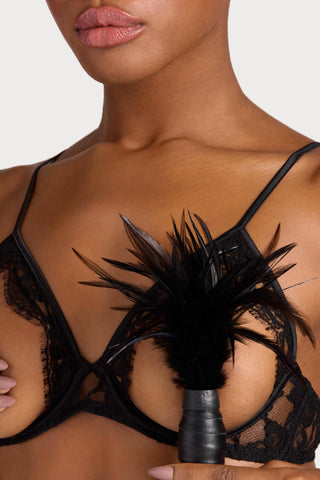 Coco de Mer Aphrodite Wired Open Bra Black