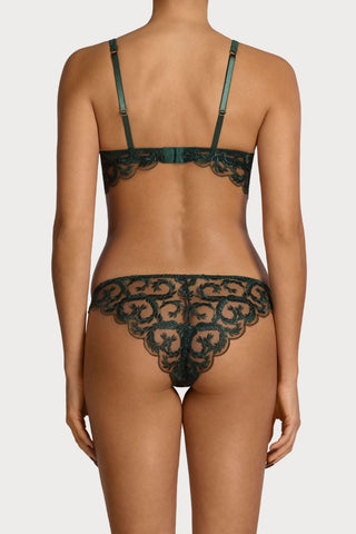 Coco de Mer Arletta Brazilian Knicker Emerald