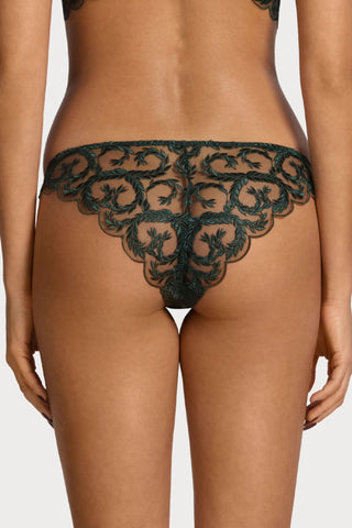 Coco de Mer Arletta Brazilian Knicker Emerald