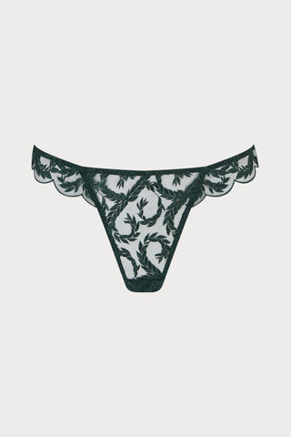 Coco de Mer Arletta Brazilian Knicker Emerald
