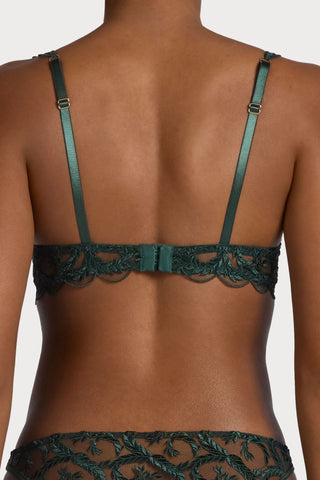 Coco de Mer Arletta Quarter Cup Bra Emerald