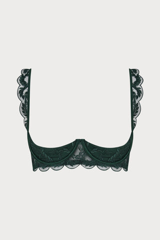 Coco de Mer Arletta Quarter Cup Bra Emerald