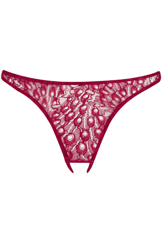 Coco de Mer Astrantia Open Knicker Crimson