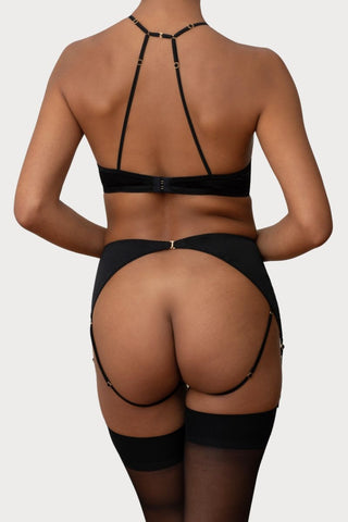 Coco de Mer Athena Quarter Cup Bra Black