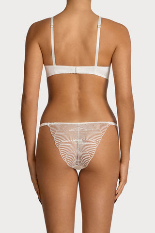 Coco de Mer Athena Brazilian Knicker Ivory