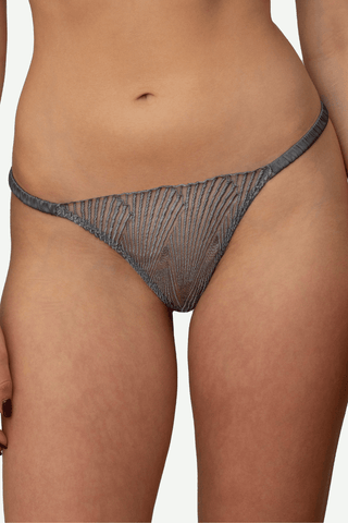 Coco de Mer Athena Open Thong Silver