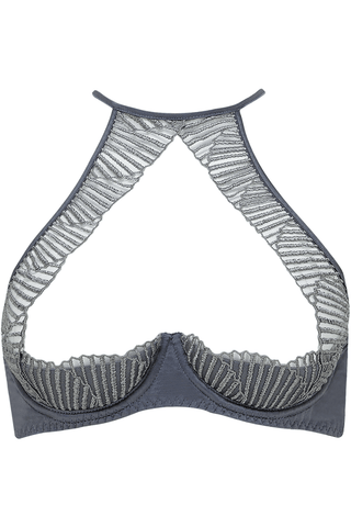 Coco de Mer Athena Quarter Cup Bra Silver