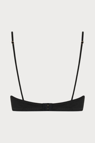 Coco de Mer Hera High Neck Balconette Bra Black