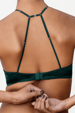 Coco de Mer Hera Quarter Cup Bra Deep Green