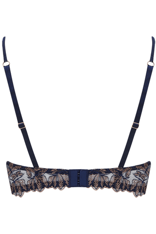 Coco de Mer Odonata Quarter Cup Bra Midnight Blue