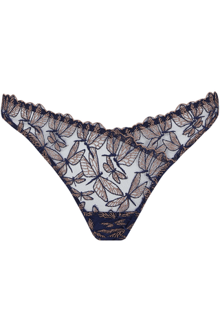 Coco de Mer Odonata Thong Midnight Blue