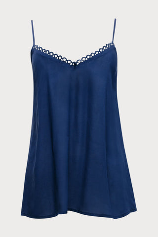 Bea Modal Camisole Dark Blue, Size UK 14