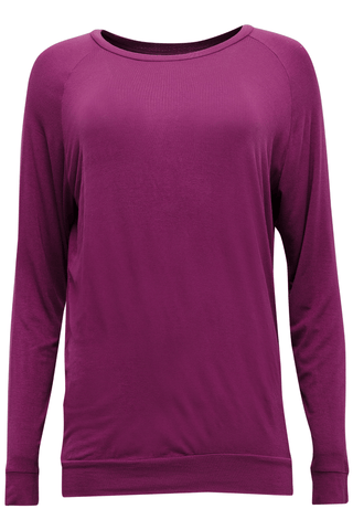 Cyberjammies Carina Long Sleeve Slouch Jersey Top Magenta