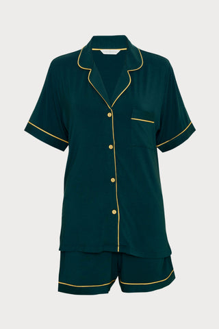 Gabrielle Green Revere Jersey Shorty Set, Size UK 10