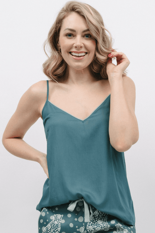 Cyberjammies Hannah Modal Camisole Green