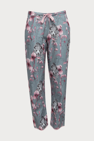 Jessica Leopard Print Pyjama Pants, Size UK 16