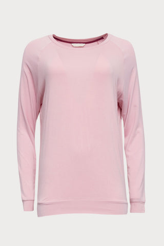 Jessica Long Sleeve Slouch Jersey Top Pink, Size UK 8